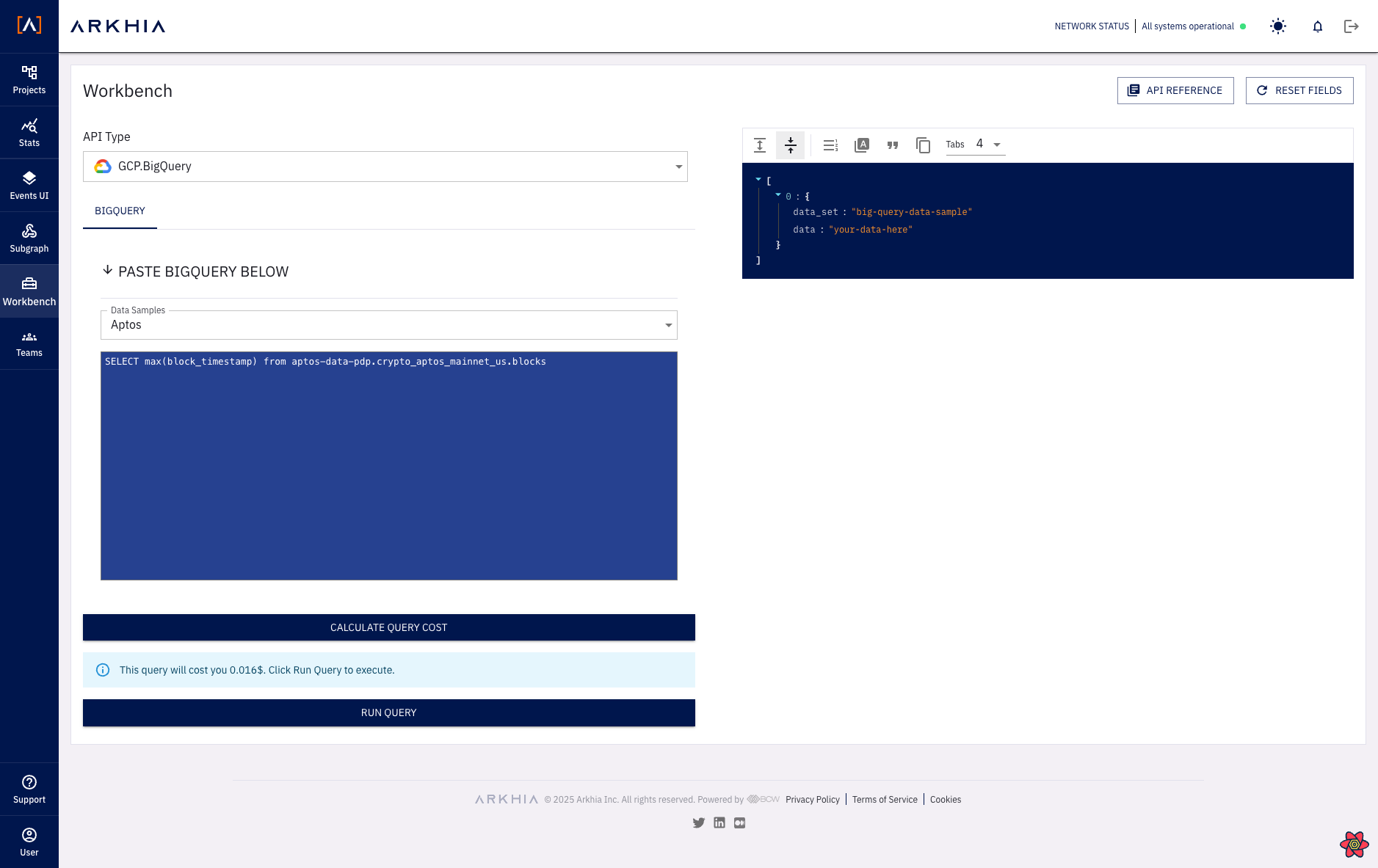 Workbench Query Execution